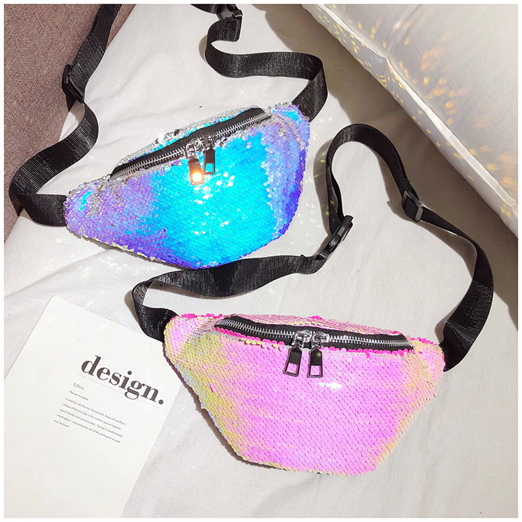 小包包女2018新款潮韩版百搭斜挎时尚胸包宽肩带腰包亮片包蹦迪包在类目 箱包皮具/热销女包/男包, 女士包袋中 - 来自Buy2taobao.com提供专业的淘宝代购服务