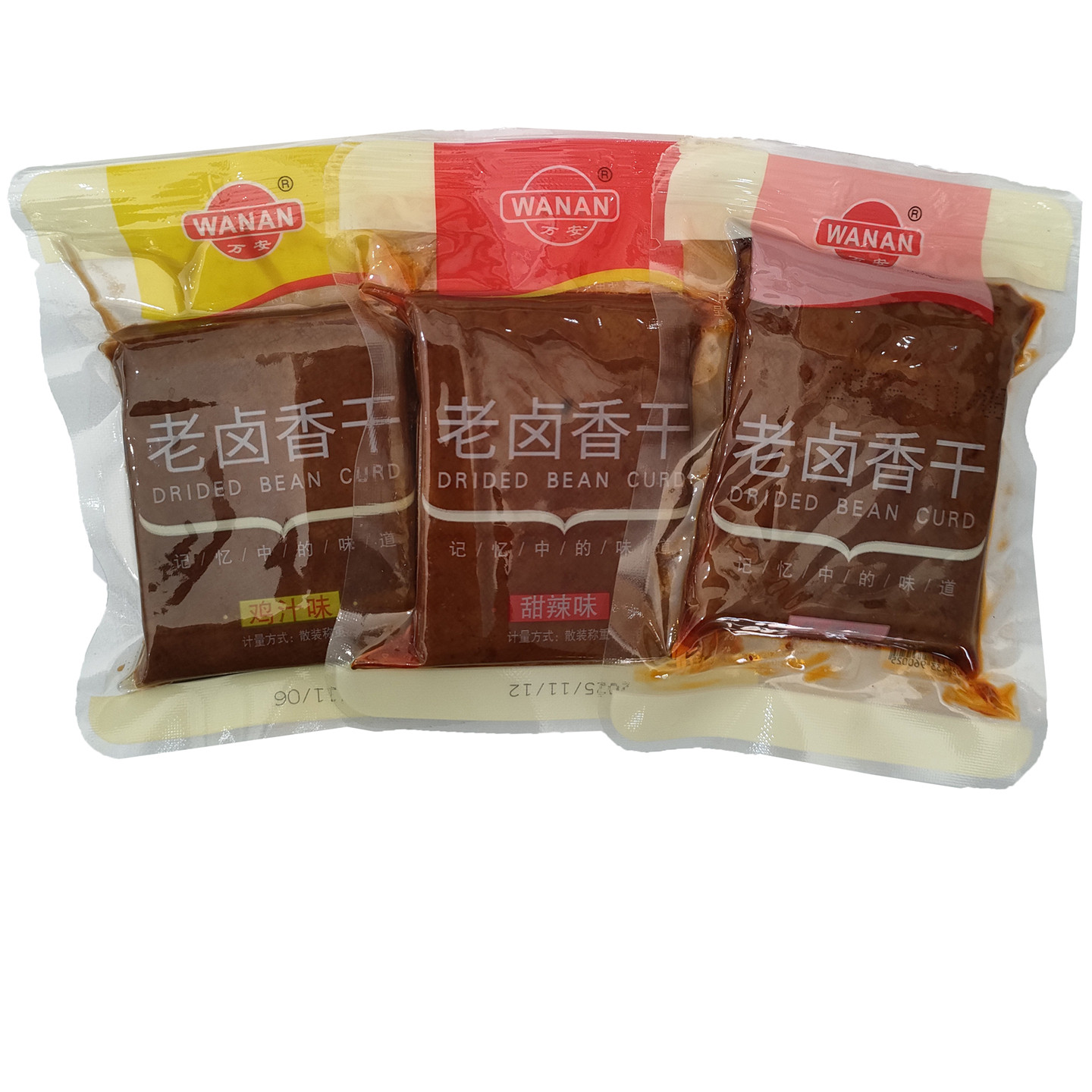 万安老卤香干甜辣鸡汁牛肉味豆腐干茶干即食豆制品休闲零食小包装