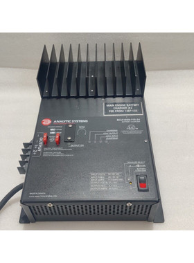 ANALYTIC SYSTEMS MODEL NO BCA100-110-24 BATTERY CHARGER