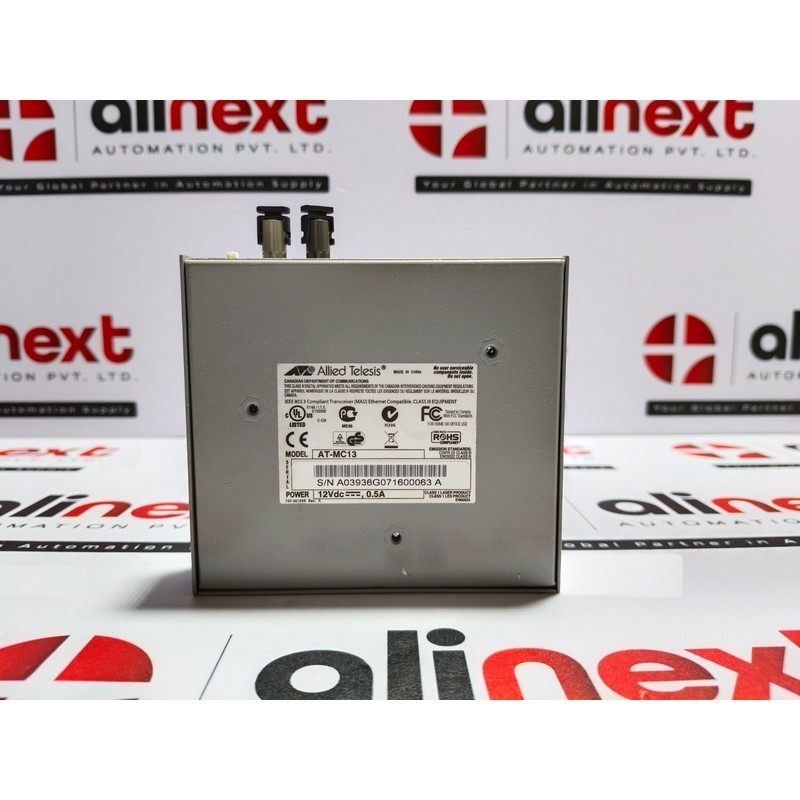 Allied Telesis AT-MC13 Ethernet media converter Power 12VDC,