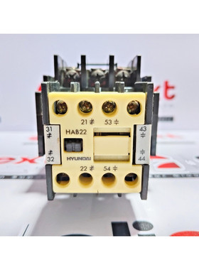 现代接触器带辅助接触块 HMC27N HAB22