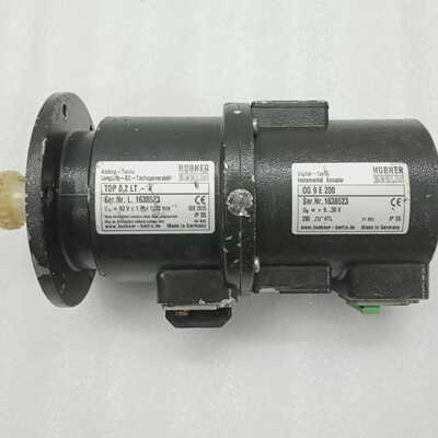 HUBNER BERLIN TDP 02 LT4 ANALOG DC TACHOGENERATOR WITH OG 9