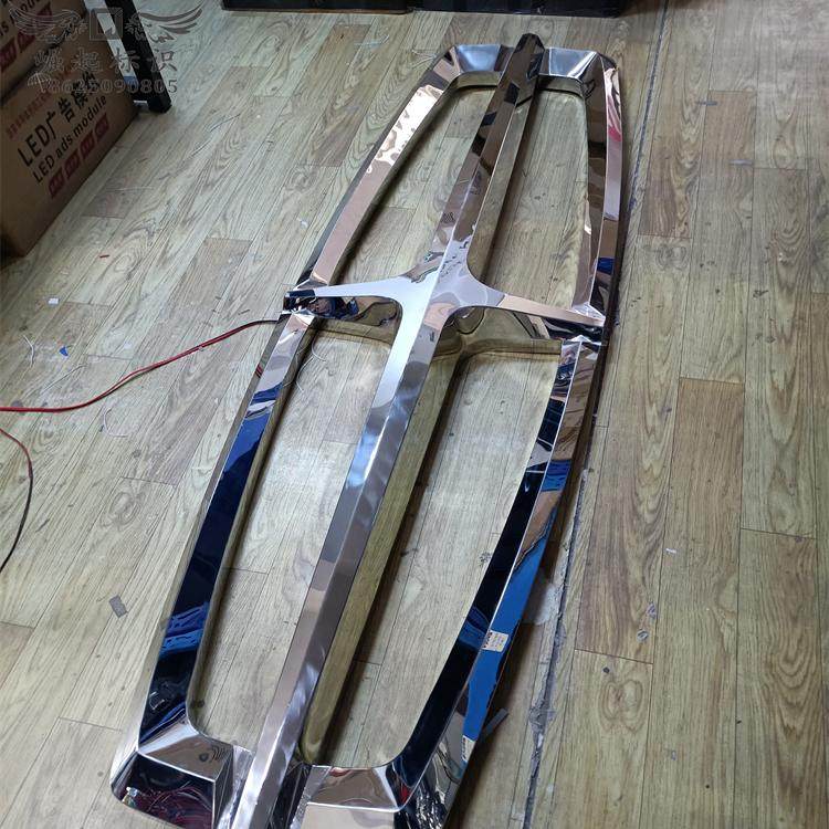 不锈钢林肯车标广告牌定做