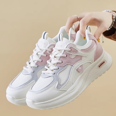 2026年春季新款韩版老爹鞋休闲软底百搭运动鞋时尚轻便透气不累脚
