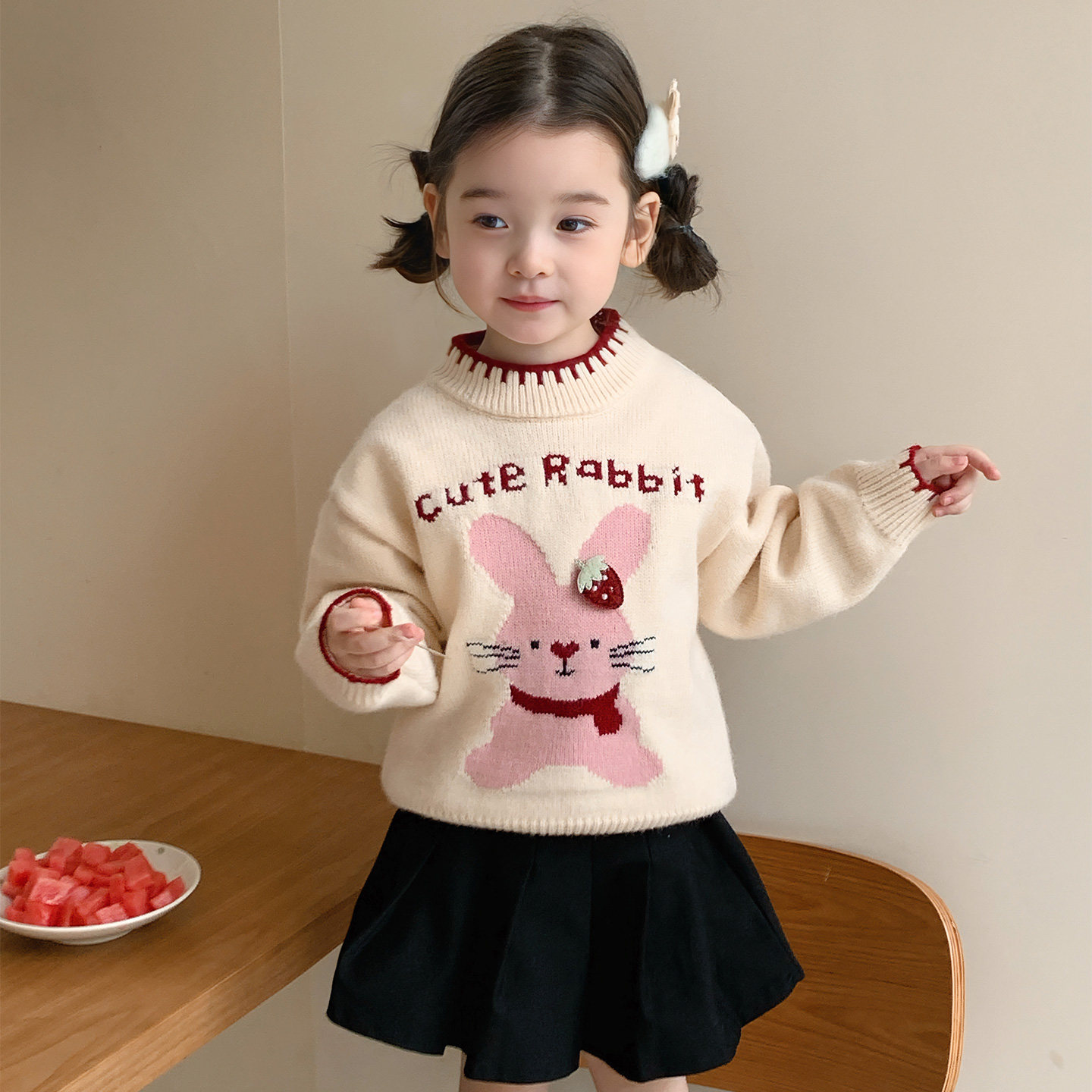 加厚毛衣保暖打底衫女童秋冬装