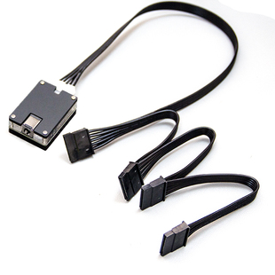 12V转5Vsata多硬盘转接模块硬盘供电模块DC5525DIY NAS群辉飞牛