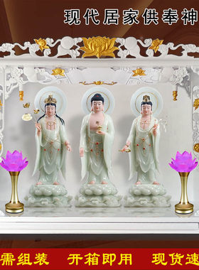 现代神龛家用佛供台贡桌玄关白色
