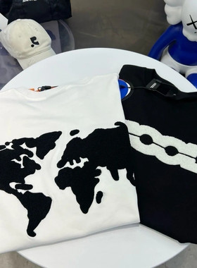 GOOD立地球毛巾绣轻奢时尚高级感T恤男女同款情侣款长袖上衣爆款