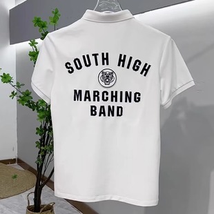 夏日雅痞帅气带领老虎T恤男士 轻熟polo 休闲潮牌潮流别致半袖 修身