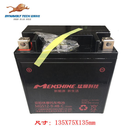 宗申比亚乔12V9A电瓶 台风BYQ150 100 FLY125原厂原装蓄电池