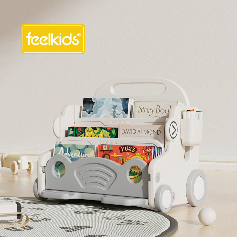 儿童画板磁性宝宝写字板婴儿家用多功能书架收纳储物架玩具