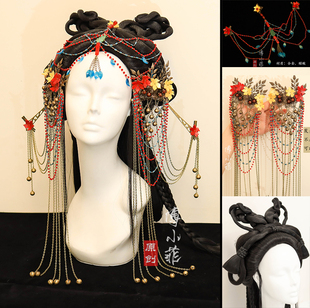 傅小菲 铃铛红色流苏发夹 古风汉服暗黑系套装异域风【姻缘】