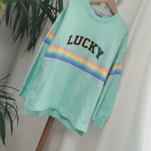 韩单外贸原单女童卫衣春秋款儿童上衣中大童女孩洋气长袖毛圈卫衣