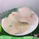 新款 夏季 花朵草帽女士海边度假遮阳帽大帽檐沙滩帽子可折叠沙滩帽