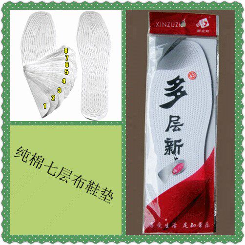 千层布鞋垫新知足多层手工纯棉布