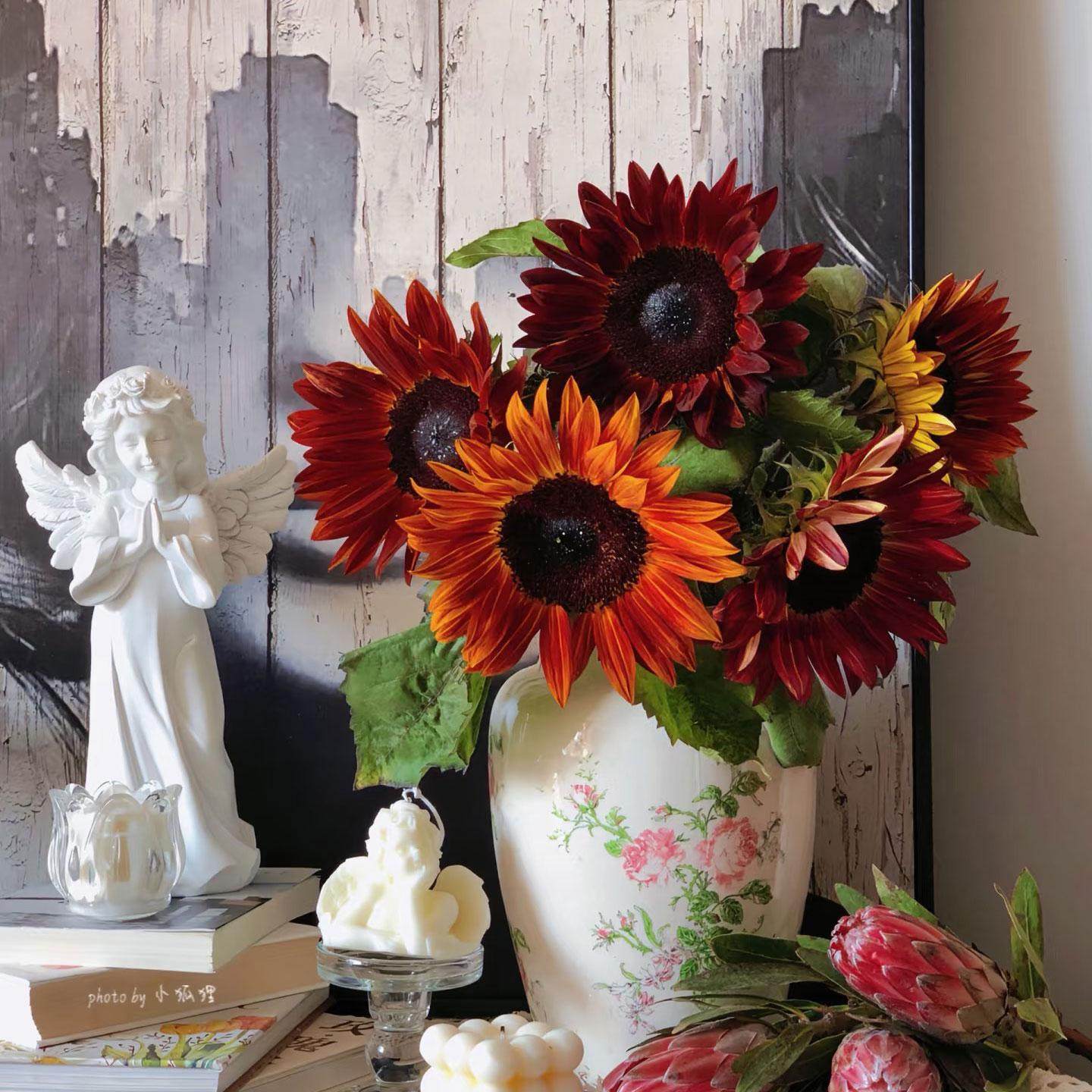 油画向日葵鲜花云南基地直发鲜切花新鲜室内水培家用插花节日礼物,鲜花速递/花卉仿真/绿植园艺,花材,淘宝优惠券,粉丝福利购,淘宝优惠卷
