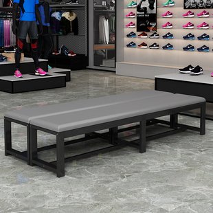 店长凳休息椅 服装 换鞋 凳长条凳子健身房软包凳浴室更衣室沙发凳鞋
