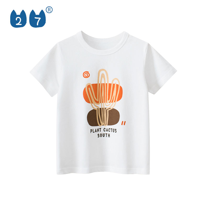 27kids圆领韩版短袖潮流