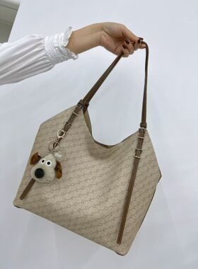 SEOSEOO南奥袋鼠77572正品新款复古印花水桶包休闲百搭女士单肩包