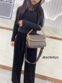 MAGNOLIA曼歌妮7253新款 复古印花斜挎包高级百搭软皮大容量单肩包