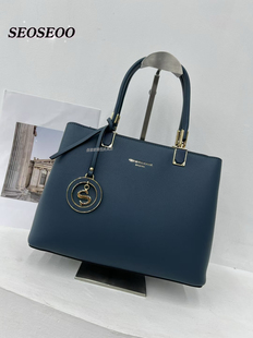 SEOSEOO南奥袋鼠761255新款欧美简约通勤包气质百搭大容量手提包