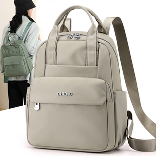 KVKY新款 简约百搭轻便防水结实牛津尼龙布大容量双肩背包潮流 时尚