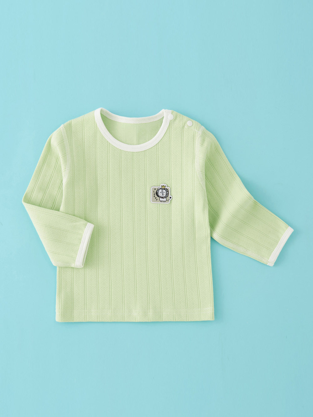 BABY TOPS COTTON SHOULDERS BUTTON-DOWN SHIRTS BONELESS SINGLE AUTUMN CLOTHES 0-2 YEARS OLD BABY BOYS BABY UNDERWEAR HOME CLOTHES PAJAMAS