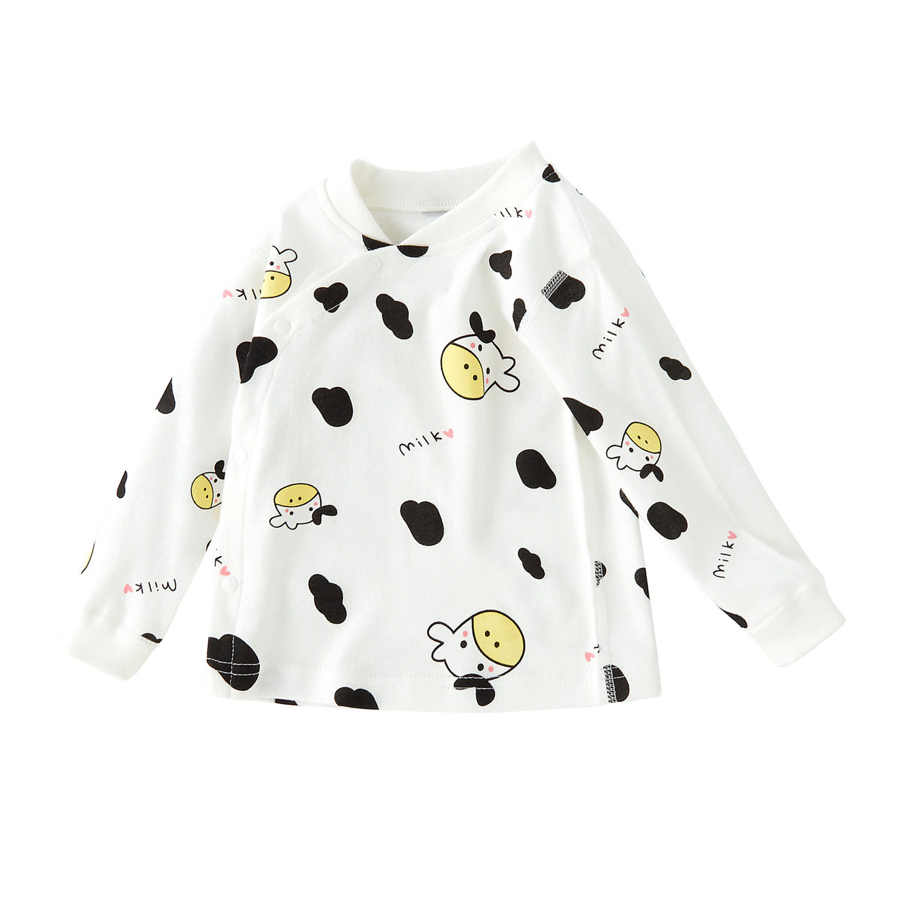BABY TOPS COTTON SIDE BUTTON-DOWN SHIRTS BONELESS SINGLE AUTUMN CLOTHES 0-2 YEARS OLD BOYS AND GIRLS BABY UNDERWEAR HOME CLOTHES PAJAMAS