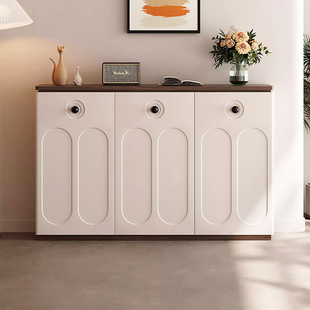 客厅鞋柜家用门口收纳柜一体靠墙2026新款爆款高档入户门储物柜子