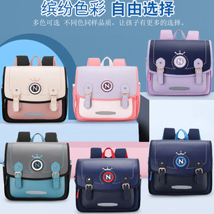 护脊书包小学生1 防水减负儿童大容量双肩包 2356年级男女孩一体式