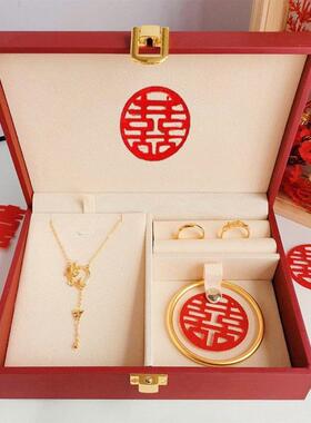 订婚首饰套装摆台假三金道具婚礼