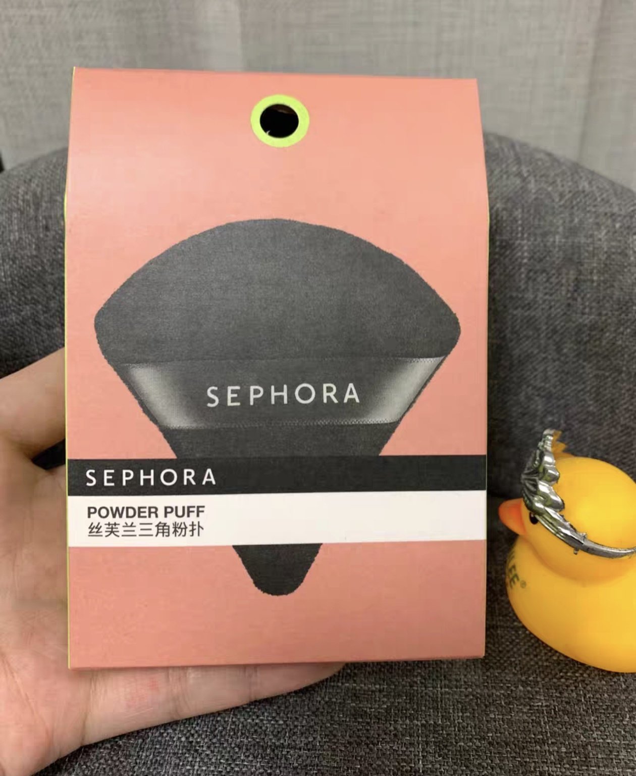 现货 丝芙兰Sephora黑色三角散粉扑powder puff 天鹅绒粉扑