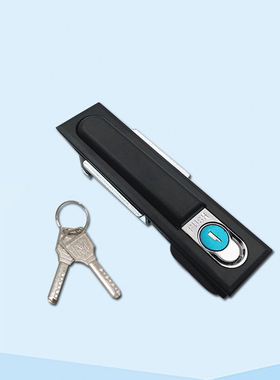 锌合金黑色MS818-MS490平面锁机柜锁配电箱锁机械锁具电柜门锁