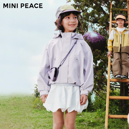 【专柜同款运动系列】MINIPEACE太平鸟童装女童运动外套夹克春装