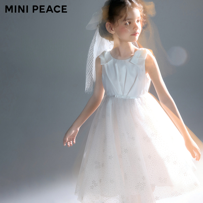 【公主系列】MINIPEACE太平鸟童装法式缎面连衣裙夏季礼服公主裙