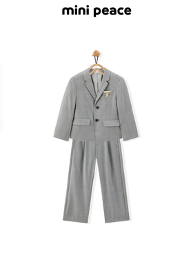 【专柜同款】MINIPEACE太平鸟童装男童套装秋装款花童衣服套西