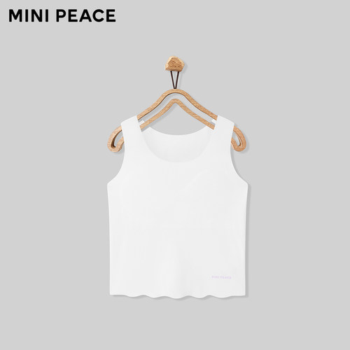 【专柜同款】MINIPEACE太平鸟童装女童吊带背心无袖上衣T恤夏装新