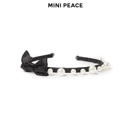 【专柜同款】MINIPEACE太平鸟童装女童发箍公主珍珠蝴蝶结发饰