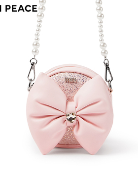 【专柜同款】MINIPEACE太平鸟童装女童蝴蝶结儿童亮片可爱斜挎包