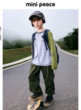 [抑菌环保]MINIPEACE太平鸟童装男童内搭儿童长袖T恤款宝宝秋装