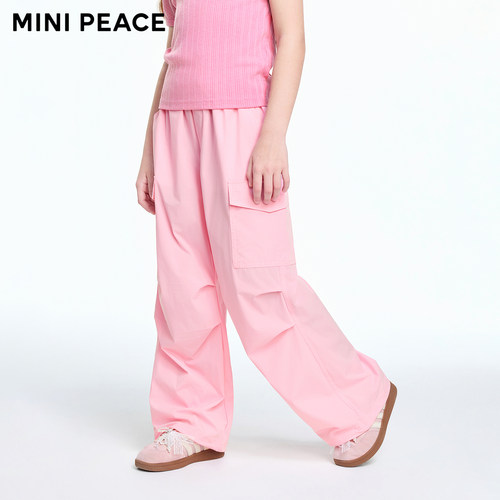 【专柜同款】MINIPEACE太平鸟童装女童裤子夏季薄款儿童降落伞裤
