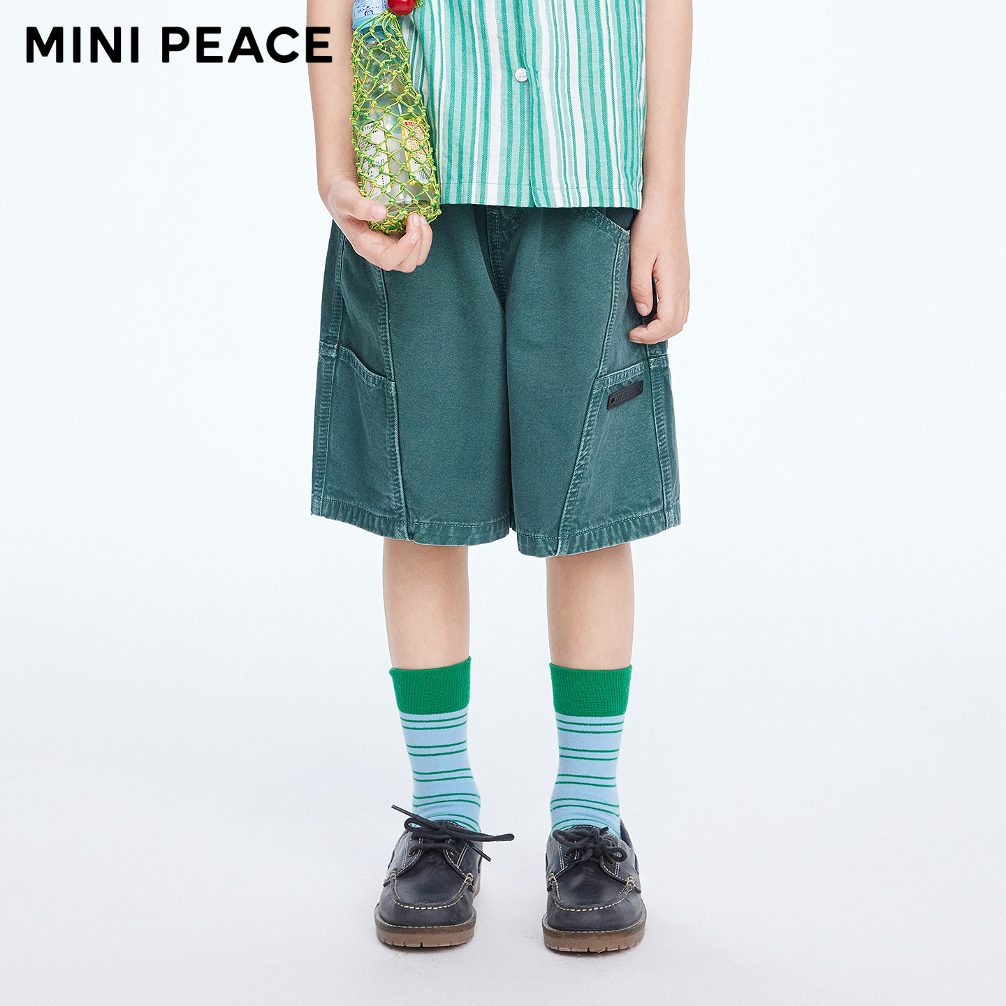 【专柜同款】MINIPEACE太平鸟童装男童牛仔短裤夏季儿童中短裤