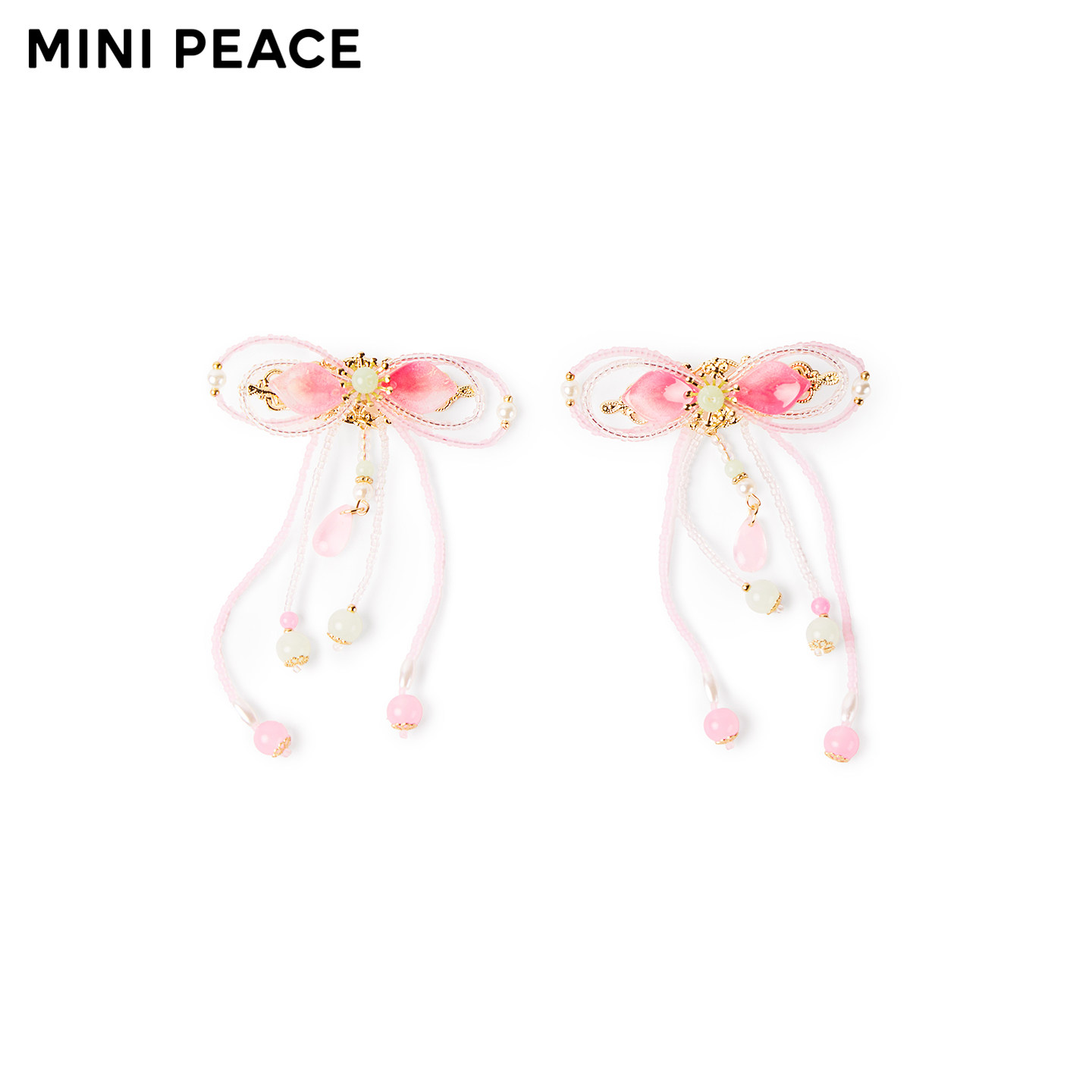 【专柜同款】MINIPEACE太平鸟童装儿童新中式发夹流苏女孩一字夹