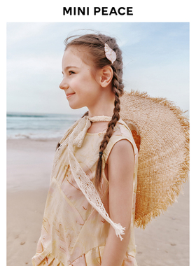 【专柜同款】MINIPEACE太平鸟童装女童连衣裙夏季海边度假背心裙