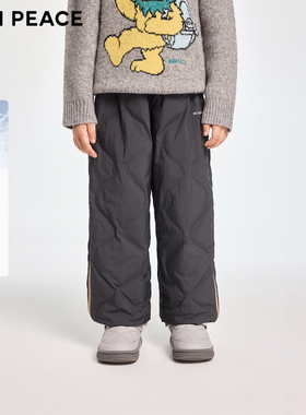 【专柜同款】MINIPEACE太平鸟童装男童羽绒裤冬季加绒加厚裤子