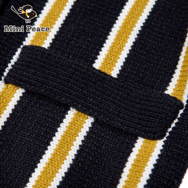 Pull garcon MINI PEACE à manche longue - Ref 2101740 Image 4