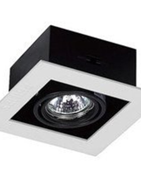 飞利浦单头斗胆灯黑色LBX300 MR16卤素灯杯豆胆格栅led射灯天花灯