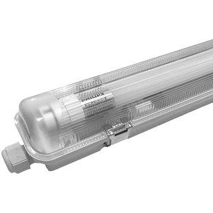 飞利浦led三防灯t8单双管全套带罩支架灯具1.2米防水防爆日光灯架