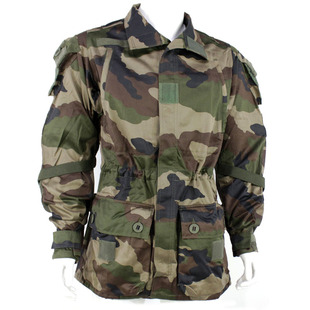 法军公发法国外籍兵团Felin防撕风衣T4S1丛林CE作战服带帽护肘兜