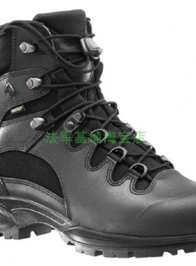 法军公发HAIX scout 特种伞兵黑色战术靴，特种作战训练全天候靴